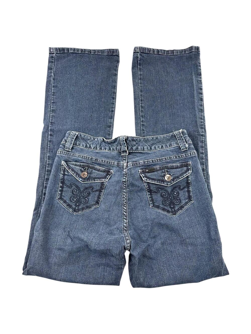 Lee Slender‎ Secret Embroidered Button Flap Bootcut Jeans